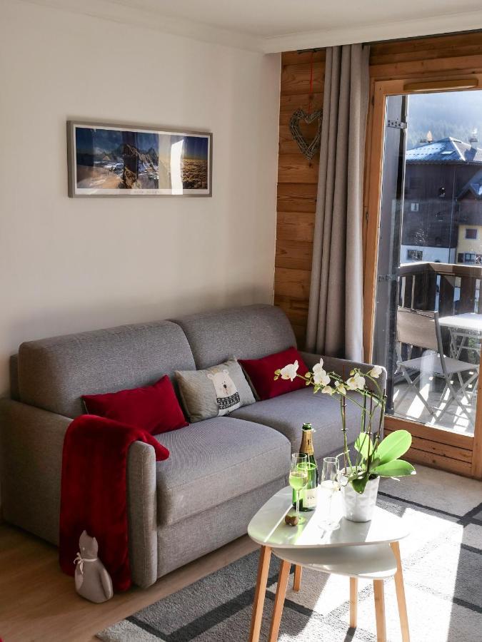 Ferienwohnung Mont Blanc 43, Vue Mont Blanc , Balcon, Parking Chamonix Exterior foto
